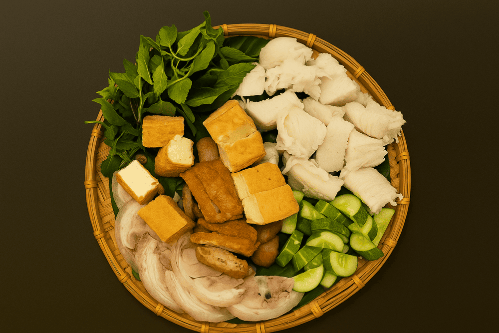 The restaurant also serves a variety of traditional Vietnamese dishes such as “bun dau mam tom” and “banh cuon” with grilled pork